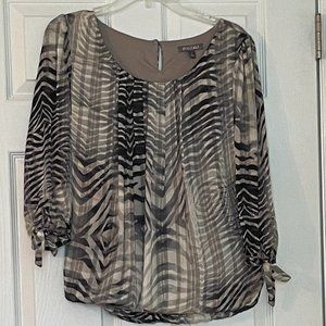 NEW Multi Color Bubble Hem Top, s